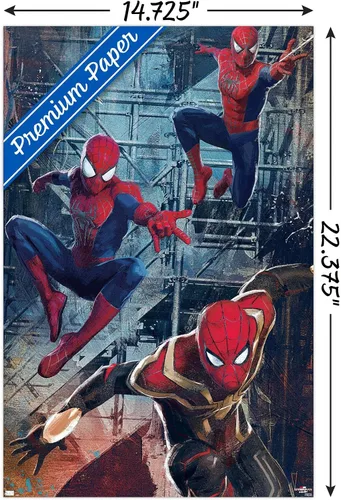 Miniatura 3 de Trends International Marvel Spider-Man: No Way Home - Póster de pared de trío, 14.725 x 22.375 pulgadas, versión premium sin marco