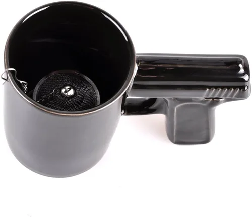 Miniatura 6 de UCEC Taza de café de cerámica inspirada en la pistola, regalo perfecto para hombres, idea de regalo única para el día del padre, taza de café