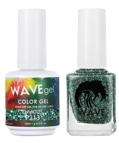 Miniatura 20 de WAVEGEL - Juego dúo de gel y esmalte de uñas a juego - Colección Simplicity - #P109 Blizzard I 0.5 onzas