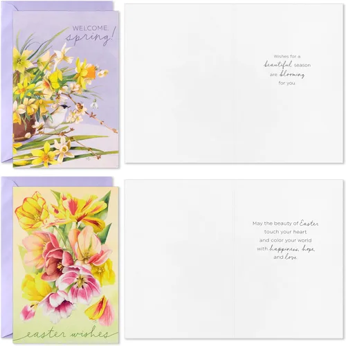 Miniatura 5 de Hallmark Surtido de tarjetas de Pascua vintage, Marjorlein Bastin (36 tarjetas de primavera con sobres)