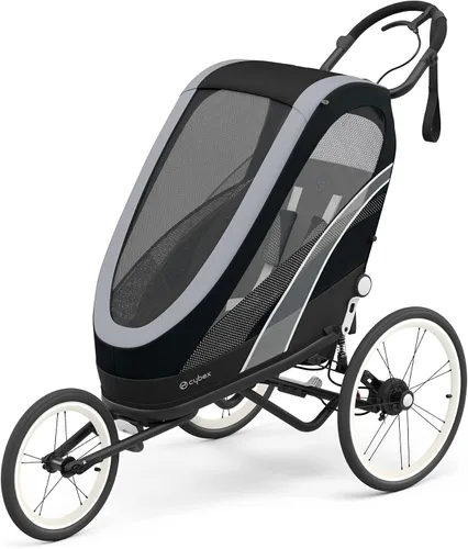 CYBEX ZENO - Remolque multideportivo 4 en 1, plegado compacto, suspensión de conducción suave y neumáticos llenos de aire, remolque de bebé durante