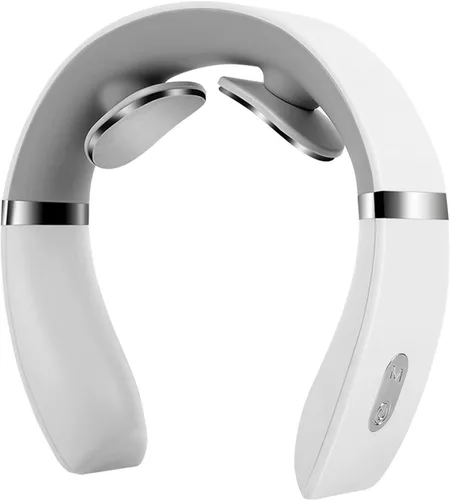 FUTURAX PulseX Masajeador de cuello, masajeador de cuello con calor, 10 ajustes y 16 niveles de fuerza, compacto y apto para viajes, ideal para
