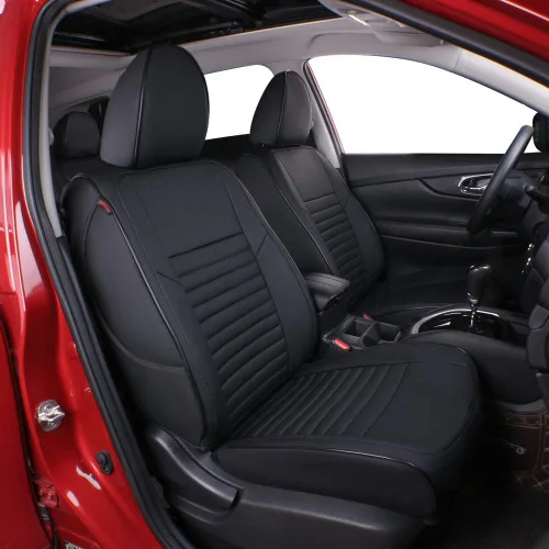 Miniatura 8 de EKR Rogue Seat Covers Custom Fit for Nissan Rogue Sport & Hybrid S/SV/SL 2017 2018 2019, Leather Car Seat Cover Full Set,Faux Leather(Black