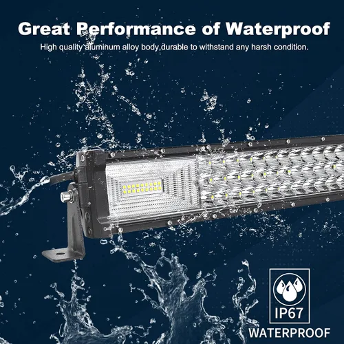 Miniatura 5 de SKYWORLD Barra de Luz LED de 22 pulgadas Recta 270W Combo de Foco e Inundación Barra de Luces Todo Terreno + 2PCS Pods LED de 4 Pulgadas 36W de Foco