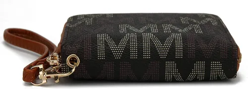 Miniatura 6 de MKF - Cartera de pulsera para mujer múltiples ranuras para tarjetas bolso de piel sintética correa extraíble