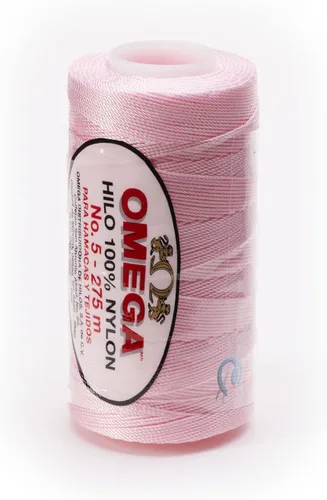 Miniatura 54 de Nylon NO.5 by Omega - Cuerda fuerte 100% nailon para ganchillo fino y manualidades - Color: 04 amarillo claro