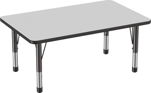 Miniatura 115 de FDP - Mesa rectangular para actividades escolares y aulas (24 x 36 pulgadas), patas gruesas para niños pequeños, altura ajustable de 15 a 24