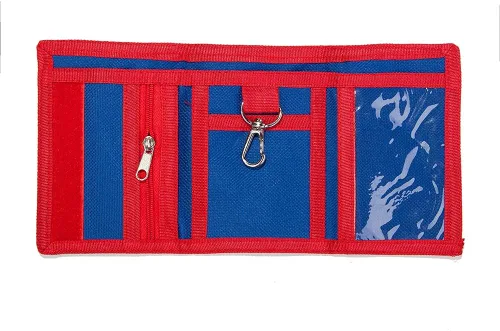 Miniatura 6 de Leyeve Trifold Canvas al aire libre encantadora de la historieta de la cartera para los niños - Santa Claus, Sharks, Billetera triple