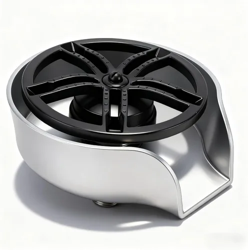 Enjuagadora automática de vidrio para fregadero de cocina, lavadora de vasos de acero inoxidable con rosca G1/2, arandela de vidrio a presión