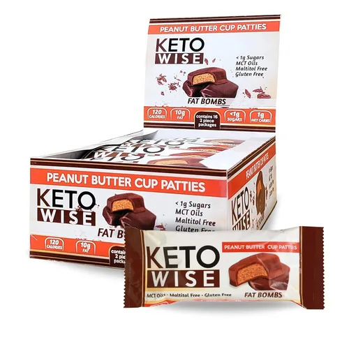 Miniatura 12 de Keto Wise Fat Bombs - Hecho con aceite MCT que contiene chocolate, bajo en grasa, bajo en carbohidratos y apto para dieta cetogénica, 0.28 oz