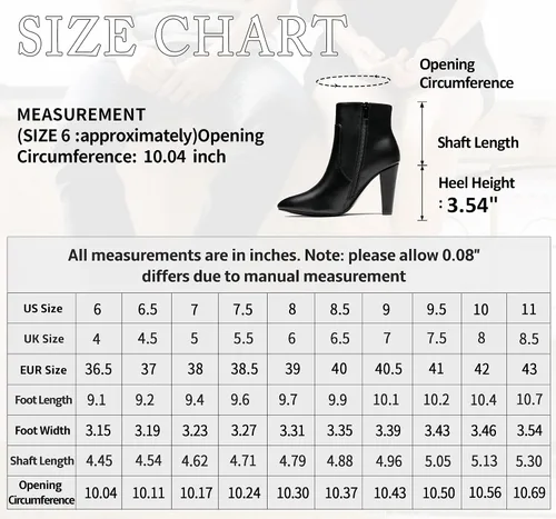 Miniatura 4 de Vepose Botas de tobillo 9633 para mujer, botas de tacón alto de aguja de moda, botas de vestir con punta de punta