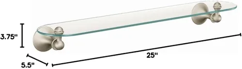 Miniatura 3 de Moen DN7790BN - Estante de tocador de baño, níquel cepillado cepillado níquel