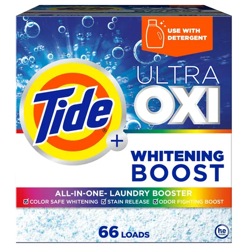 Tide Ultra Oxi - Potenciador de blanqueamiento, 57 onzas, potenciador de lavandería todo en uno, blanqueamiento seguro, luchador de manchas y olores