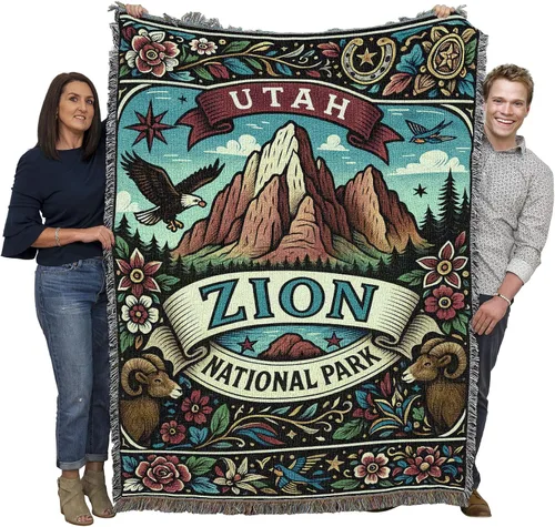Miniatura 38 de Pure Country Weavers Manta del Parque Nacional Acadia, manta de tapiz de algodón para regalo, fabricada en los Estados Unidos, 72 x 54 pulgadas