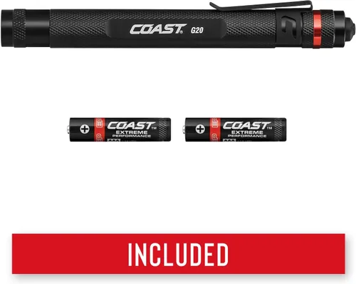 Miniatura 5 de Coast Faro LED HL45 de 400 lúmenes de doble color (blanco/rojo) con batería y clips de casco incluidos