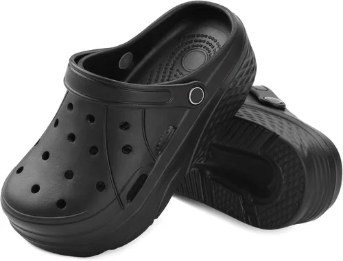 Miniatura 8 de VONMAY Zuecos de plataforma para mujer, zapatos de jardín con soporte para el arco, cómodas sandalias de meter para la playa