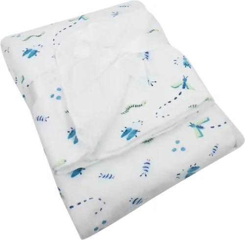 Miniatura 9 de Baby Gear Manta suave de bebé para niña, manta de felpa recién nacida para bebé 30x40 con estampado de flores
