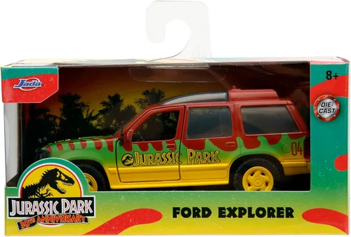 Miniatura 2 de Jada Jurassic Park 1:32 1993 Ford Explorer - Coche fundido a presión, juguetes para niños y adultos