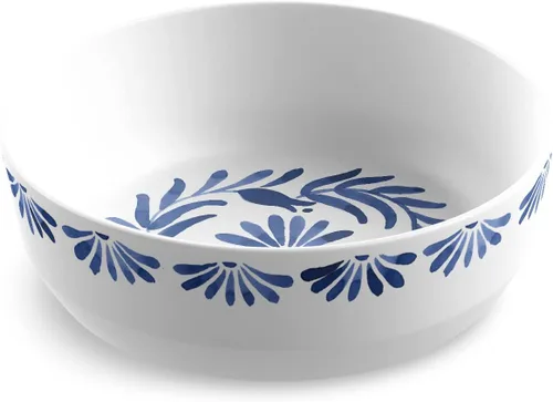 Miniatura 11 de Azul - Juego de 6 cuencos de melamina duraderos de 7.4 pulgadas, para interiores/exteriores, inastillables y aptos para lavavajillas, para ensalada