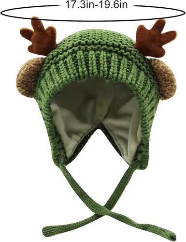 Miniatura 6 de AIBEARTY Gorro de invierno cálido de felpa con correa para la barbilla, talla única