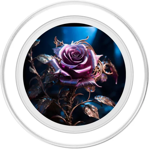 Miniatura 2 de Gothic Metallurgic Rose Design 1 PopSockets MagSafe PopGrip for iPhone