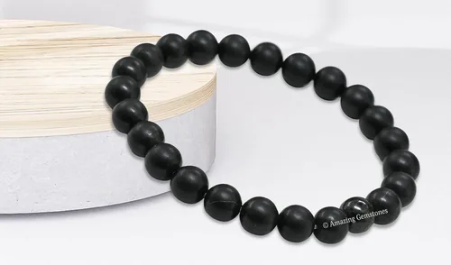 Miniatura 755 de Amazing Gemstone Pulsera de cristal para mujeres y hombres, pulsera de cristal curativo de protección, pulsera elástica con cuentas de piedras