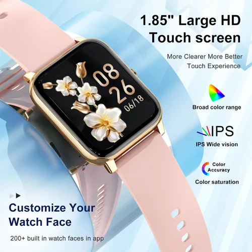 Miniatura 5 de Reloj inteligente para mujer con rastreador de ejercicios: relojes inteligentes para mujer, relojes digitales para hombre, marca/respuesta