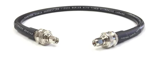 Miniatura 5 de Custom Cable Connection Cable de antena coaxial de baja pérdida de 150 pies SMA macho a SMA macho LMR400 veces microondas 50 ohmios