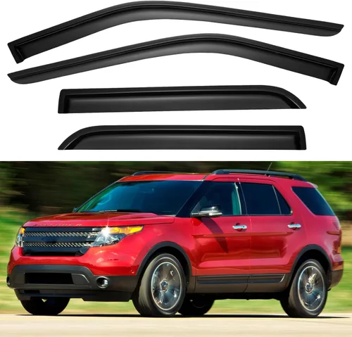 Miniatura 42 de YQAUTEC Viseras de Ventana Protectores de Lluvia para Honda Civic 2022 2023 2024 2025 2026, Deflectores de Viento de Ventilación de Ventana Fuera