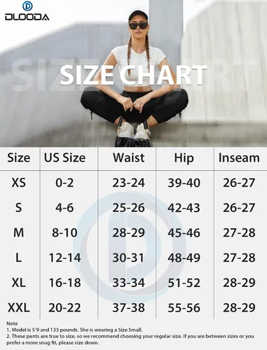 Miniatura 6 de Pantalones cargo de secado rápido, ligeros, tácticos, con 6 bolsillos, para mujer, cintura elástica y resistente al agua