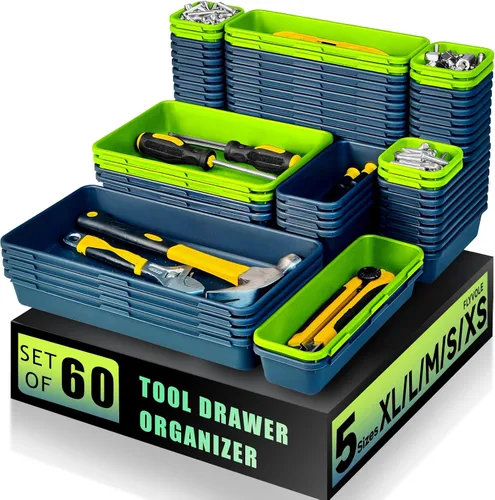 Organizador de Caja de Herramientas con Bandeja, Organizador de Cajones de Escritorio para Caja de Herramientas, Bandeja para Caja de Herramientas,