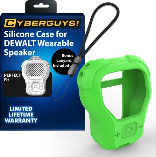 Miniatura 18 de CYBERGUYS Funda de Silicona para Altavoz Bluetooth Vestible DEWALT, Cubierta Protectora Duradera Resistente a Golpes Antideslizante para Mini