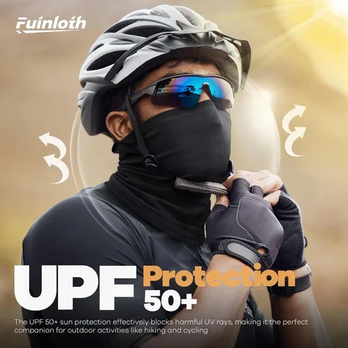 Miniatura 3 de Fuinloth Polaina para el cuello, paquete de 6 unidades de máscara facial con protección UV refrescante para hombres y mujeres