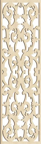 Miniatura 74 de Meadville Paneles decorativos de pared de madera con calado, 9 3/8 pulgadas de ancho x 24 3/8 pulgadas de alto x 1/4 de alto, aliso