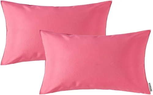 Miniatura 63 de MIULEE - Juego de 2 fundas de almohadas decorativas para exteriores, impermeables, cuadradas, para jardín, para cenador de primavera, tienda de Negro