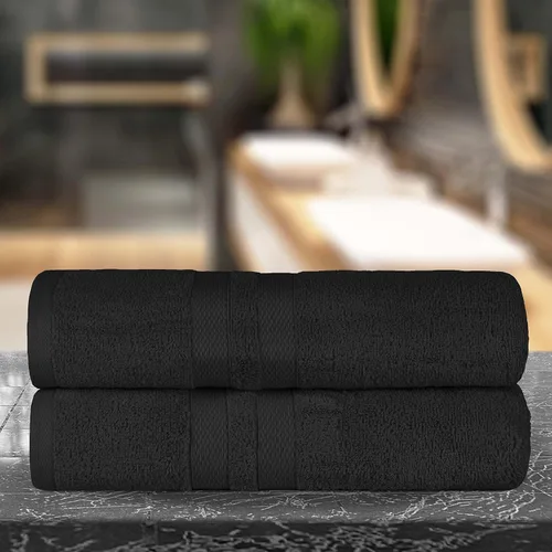Miniatura 2 de Superior Juego de toallas de baño de algodón ultrasuave de 2 piezas, perfecto para decoración de baño, ducha, spa, gimnasio, habitación