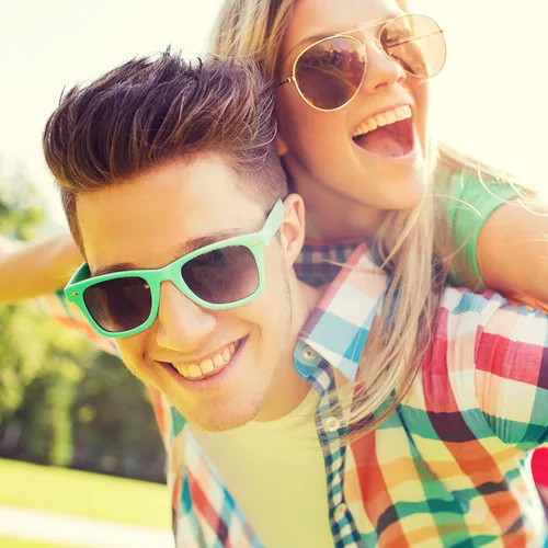 Miniatura 50 de Suministros para regalos de fiesta de colores neón Paquete de 8 gafas de sol unisex