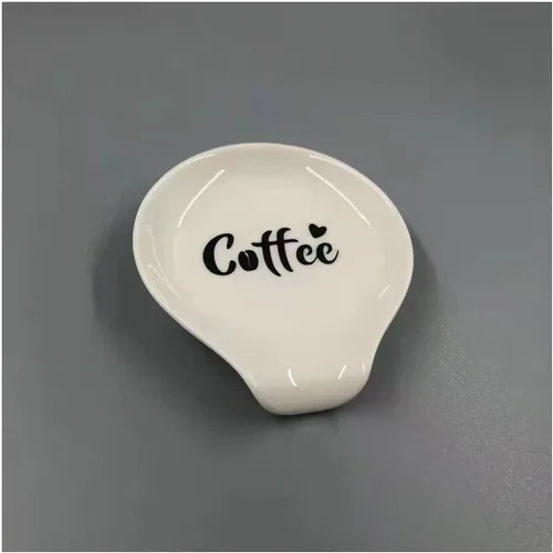 Soporte de cerámica para cucharas de café y té, agitadores, organizador de encimera