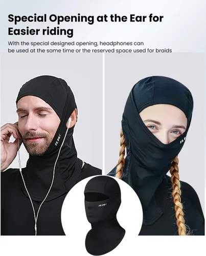 Miniatura 3 de ILM Motorcycle Balaclava Face Mask Adult Youth for Ski Model FM01