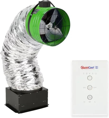 Miniatura 10 de QuietCool QC ES-2250 - Ventilador ahorrador de energía avanzado para toda la casa - Hasta 2465 CFM - Tan solo 80 vatios - Dos velocidades - Cubre