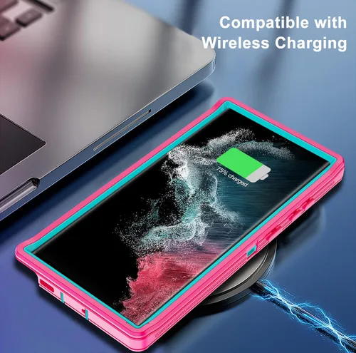 Miniatura 5 de Funda para Samsung Galaxy S22 Ultra con 2 protectores de pantalla, cuerpo completo, resistente, a prueba de golpes, a prueba de caídas, funda