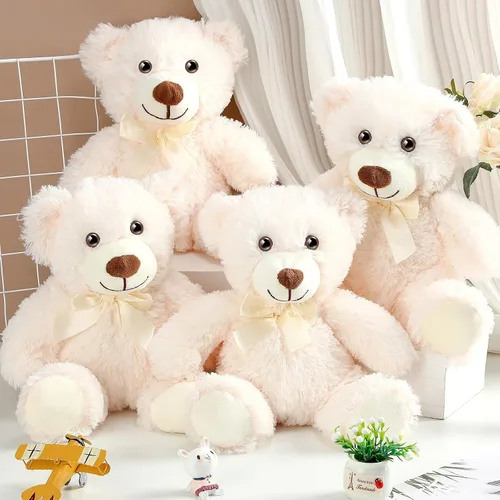 Miniatura 13 de Civaner Paquete de 4 osos de peluche de 14 pulgadas, lindos osos suaves, regalos a granel para mujeres, mejores amigas y novias (azul)