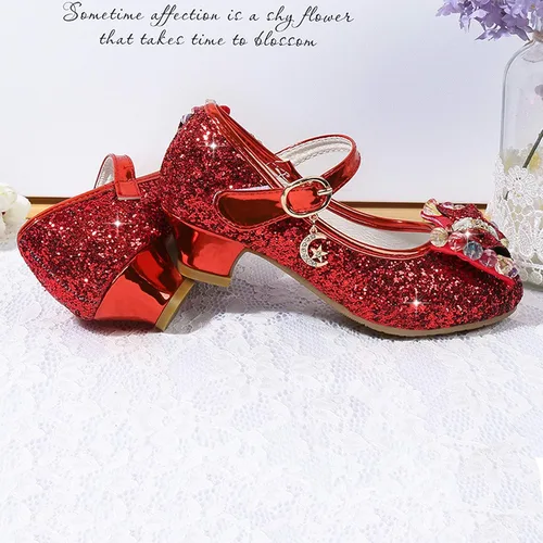 Miniatura 3 de Cadidi Dinos Zapatos de vestir para niñas con tacón de fiesta de boda Mary Jane Princess Flower Shoes (bebéniño pequeñoniño grande)