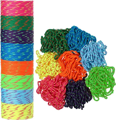 Miniatura 8 de WILLBOND Pulsera de amistad de neón 216 a granel para mujer, pulsera de paracaídas de regreso a clases, regalo para estudiantes, cumpleaños, aula