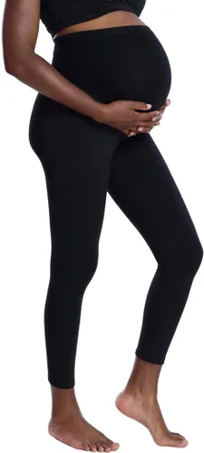 Miniatura 22 de Motherhood Maternity Leggings esenciales elásticos de longitud completa para mujer, ajuste secreto sobre el vientre