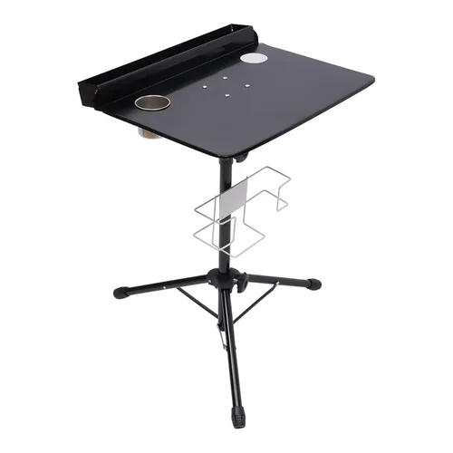 Estación de trabajo de tatuajes, gran estación de trabajo portátil, plegable, desmontable, mesa móvil, altura ajustable, mesa de instrumentos de