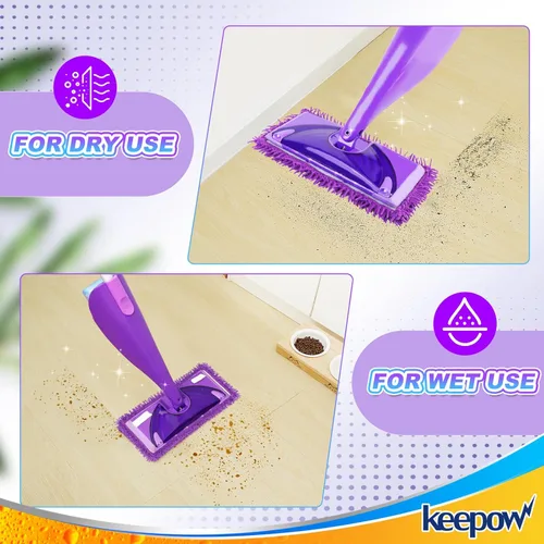 Miniatura 6 de Almohadillas de microfibra compatibles con Swiffer WetJet, almohadillas húmedas, almohadillas húmedas, almohadillas secas, almohadillas de recambio
