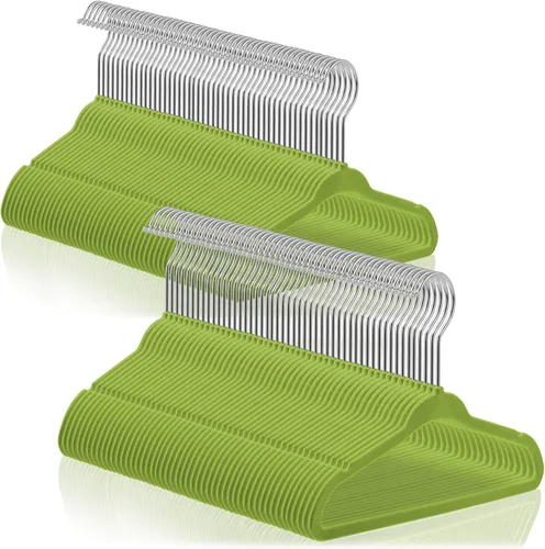 Miniatura 26 de Casafield 50 perchas de terciopelo para bebé, tamaño de 11 pulgadas, para ropa de bebés y niños pequeños, color marfil