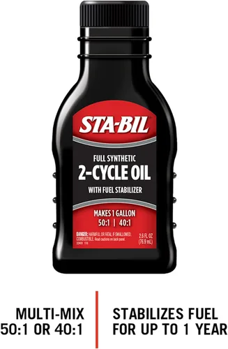 Miniatura 2 de STA-BIL Aceite Totalmente Sintético de 2 Ciclos - Con Estabilizador de Combustible Para Hasta 12 Meses de Protección - 1 Galón Multi-Mezcla