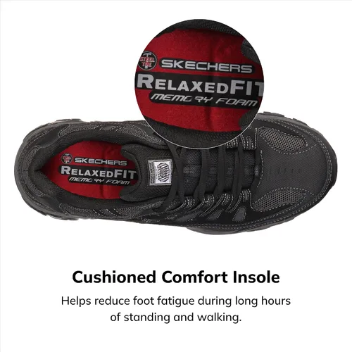Miniatura 4 de Skechers Men's Cankton Steel Toe Construction Shoe Electrical Hazard Rated, Memory Foam